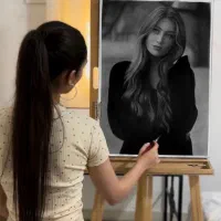 سفارش نقاشی چهره سیاهقلم