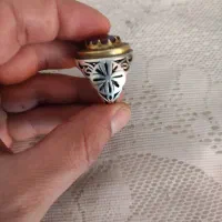انگشتر نقره یاقوت برمه