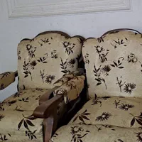 مبل تمیز شسته شده بسیار باکیفیت کرم قهوه ای ۶نفره|مبلمان خانگی و میز عسلی|مسجد سلیمان, |دیوار