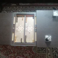میز وسط مبل کشویی تخته نرد دار