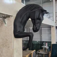 دیوار کوب کله اسب +تندیس اسب مجسمه اسب