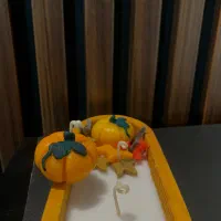 شمع پاییزی کدو و نارنگی و قالبی|صنایع دستی و سایر لوازم تزئینی|رشت, منظریه|دیوار