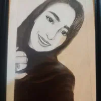 طراحی چهره|تابلو، نقاشی، عکس|قم, چهل درخت|دیوار