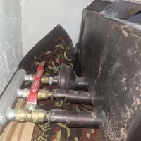 اجاق‌گاز بزرگ سه شعله دارای کوره