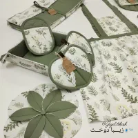 دوخت سرویس آشپزخانه دمکنی .نمگیر.کاور قابلمه