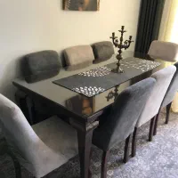 مبل هشت نفره و غذاخوری شیک و با کلاس|مبلمان خانگی و میز عسلی|بافت, |دیوار