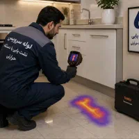 نشت یابی بادستگاه تصویری تشخیص.ترکیدگی تعمیرات