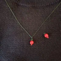 گردنبند و دستبند انار برای شب یلدا