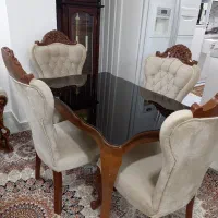 میز ناهار خوری تمام چوب ۴ نفره