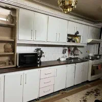 کابینت فلزی با سینک و آبچکان و هود