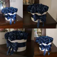 باکس و دسته گل  روبانی