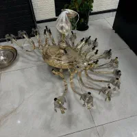 لوستر ۲۰ شاخه چهل لامپ نو|لوستر و چراغ آویز|یزد, |دیوار