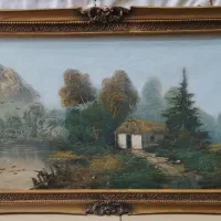 تابلو نقاشی بزرگ مناسب رستوران و تالار|تابلو، نقاشی، عکس|قزوین, |دیوار