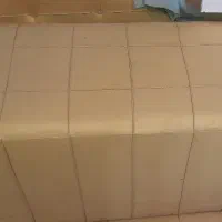 پاف های پشتی دار سالن زیبایی با صندلی و ایینه