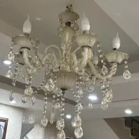 ۲عدد لوستر کریستال ۶ شاخه