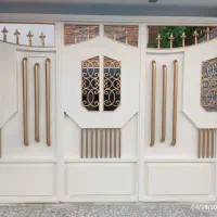 نقاشی ورنگ امیزی درب ورودی و پارکینگ