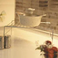 راف نظم دهنده کابینت روکش دار و استیل/هایپرکالا|آب‌چکان و نظم‌دهنده ظروف|آباده, |دیوار