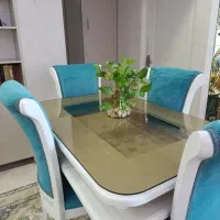 میز ناهار خوری چوبی تازه روکوبی شده با تخفیف ویژه