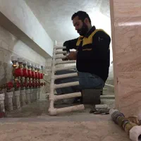 نصاب پمپ آب . تصفیه آب. مخزن آب. منبع