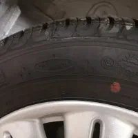 لاستیک نو زیر صفری به همراه رینگ نو|قطعات یدکی و لوازم جانبی|رشت, اسماعیل آباد|دیوار