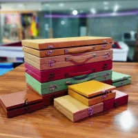 تولید و فروش تخته نرد چرمی با جعبه مهره چرمی