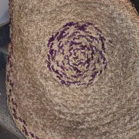 سبد حصیری  و زیلو حصیری گرد|صنایع دستی و سایر لوازم تزئینی|نیشابور, مازول|دیوار