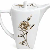 قوری چینی تقدیس گل برجسته