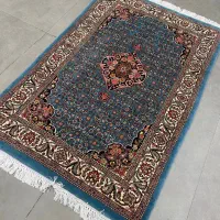 فرش دستباف (بساک) زرع نیم بیجار ۵۰ رج|فرش|مشکیندشت, |دیوار