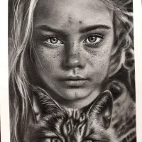 نقاشی چهره سیاه قلم و پرتره هدیه ایی|تابلو، نقاشی، عکس|قم, ارم|دیوار