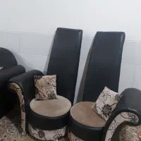 ۲ دست مبل (راحتی و سلطنتی) و ۸متر پرده