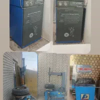 دستگاه لاستیک درآر ایتالیایی و بالانس  نیتروژن