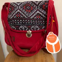 کیف شانه ای قرمز