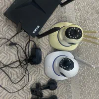 دو عدد دوربین مداربسته ومودم سیمکارتی