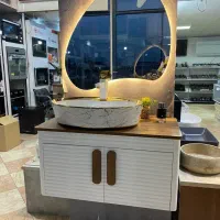 روشویی کابینتی مدل بامبو کرو سایز ۸۰/۴۰