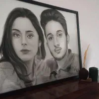 چهره سیاه‌قلم|تابلو، نقاشی، عکس|مشهد, نوید|دیوار