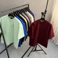 تیشرت باکسی بیسیک دورس دو نخ ترک 40% تخفیف