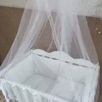 تخت کنار مادر مدل درنا- دارای کشو و سرویس خواب|تخت و صندلی بچه|چابهار, |دیوار