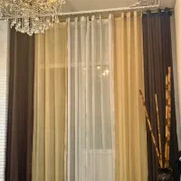 پرده پانچ شده سالن و خواب