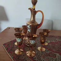 پارچ و لیوان طرح دار