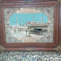 تابلو فرش ون استاد دستبافت گل ابریشمی