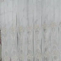 پرده حریر کتان گلدوزی ترک|پرده، رانر، رومیزی|یزد, |دیوار