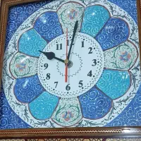 ساعت دیواری میناکاری وخاتم کاری|ساعت دیواری و تزئینی|رشت, یخسازی|دیوار