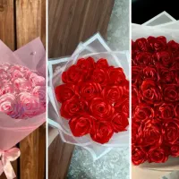 انواع باکس و دسته گل ربانی|گل مصنوعی|شیراز, کرونی(خاتونک)|دیوار