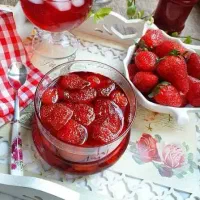 مربای توت فرنگی پخت امروز
