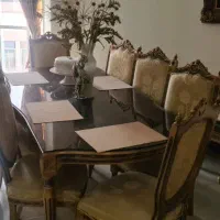 میز ناهارخوری ۸ نفره|میز و صندلی غذاخوری|ساری, |دیوار