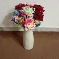 گل مصنوعی با گلدون