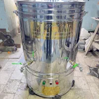 سماور گازی استیل بزرگ ۲۹۰ لیتری سماور هییتی مسجدی