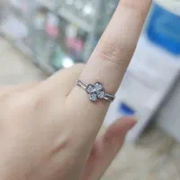 انگشتر ظریف نقره طدح گل|بدلیجات|کرمانشاه, |دیوار