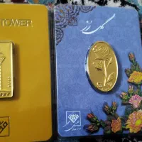 2 عدد سکه 1 گرمی 24 عیار