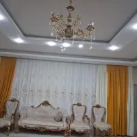 دستک پرده همراه حریر زیر